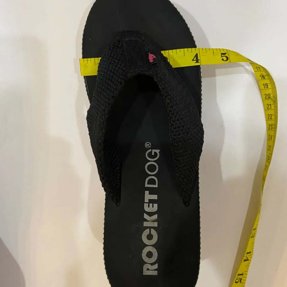 Rocket Dog Wedge-Aztec Pattern Trim- Flip Flop- Sze 8-8.5 - Picture 14 of 14